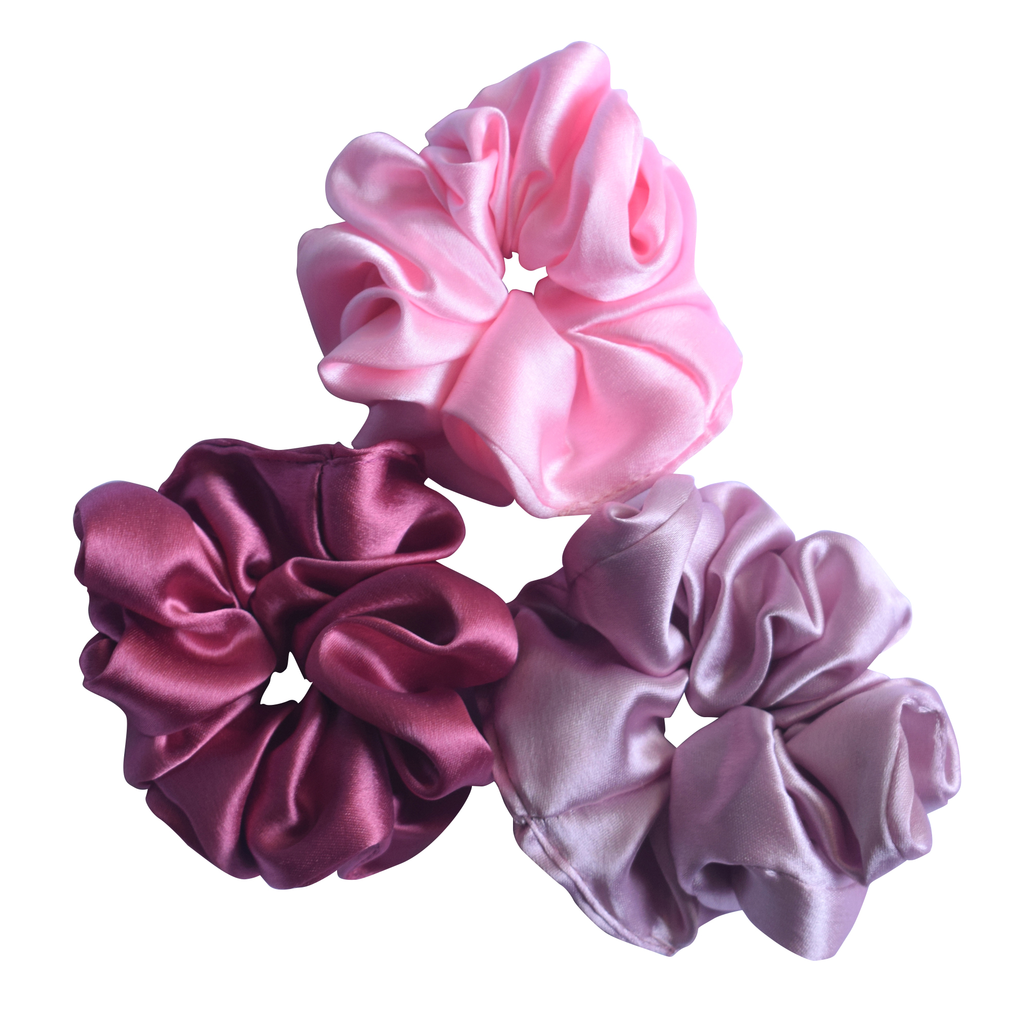 Satin Scrunchie (regular) pack of 3 - Image 2