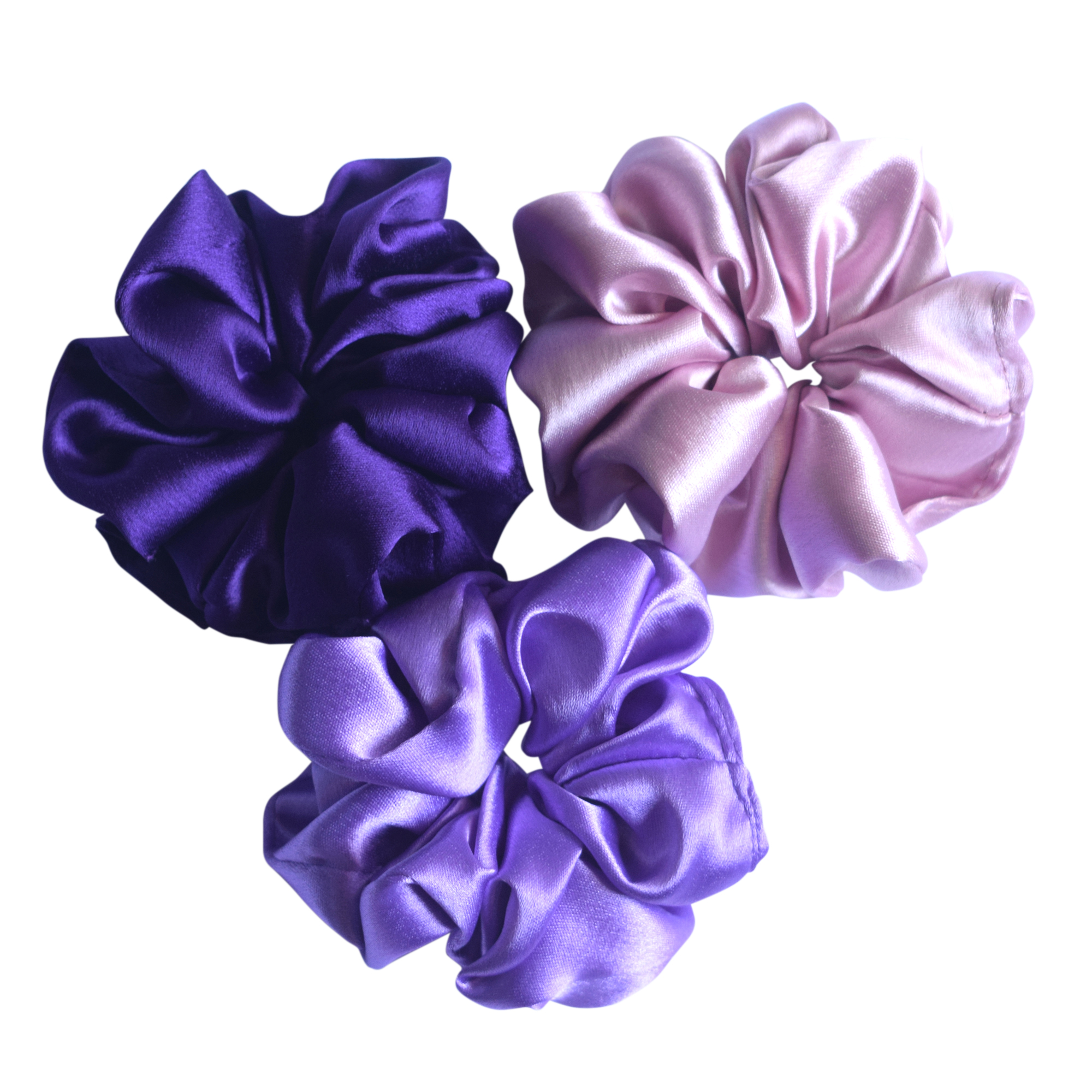 Satin Scrunchie (regular) pack of 3 - Image 3