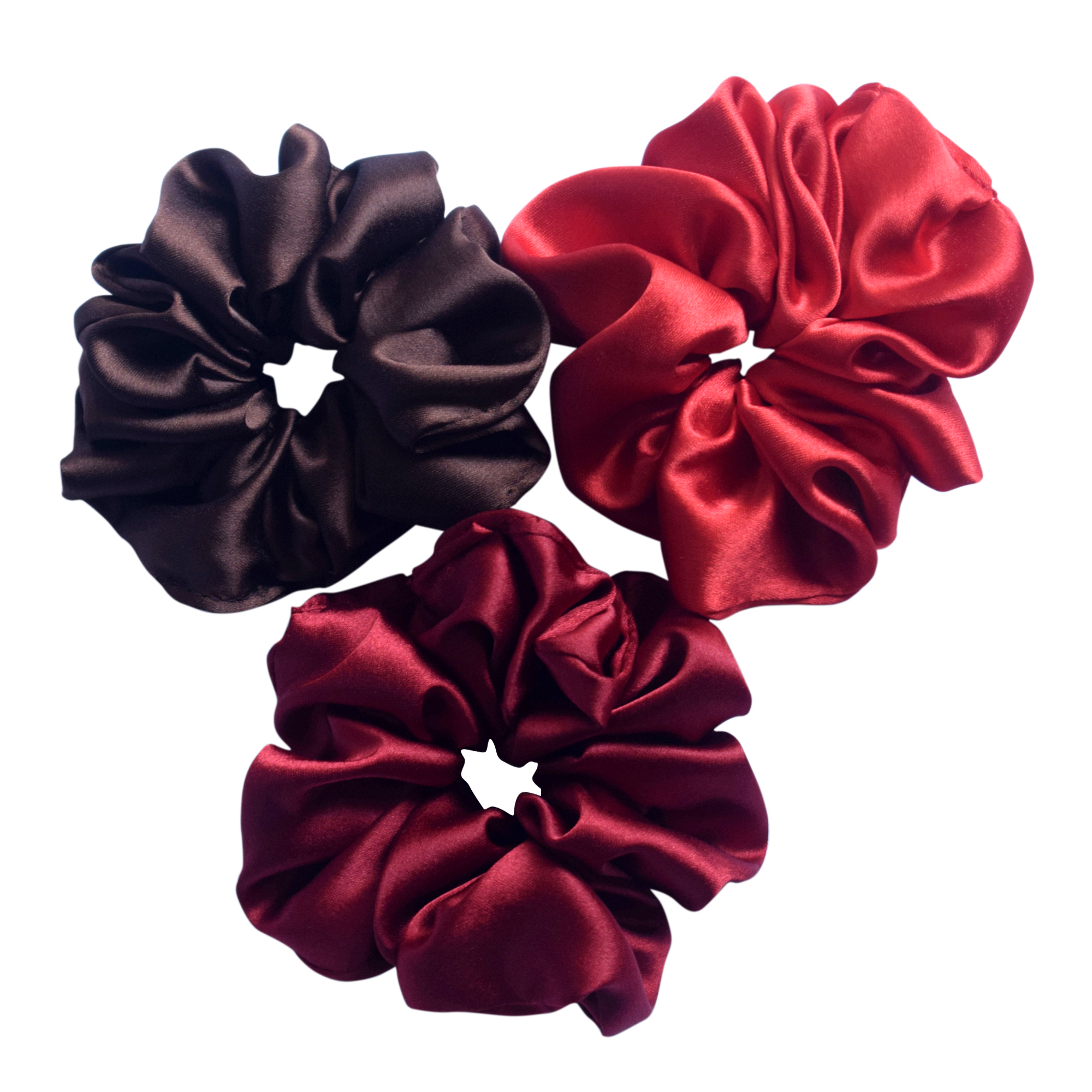 Satin Scrunchie (regular) pack of 3 - Image 4